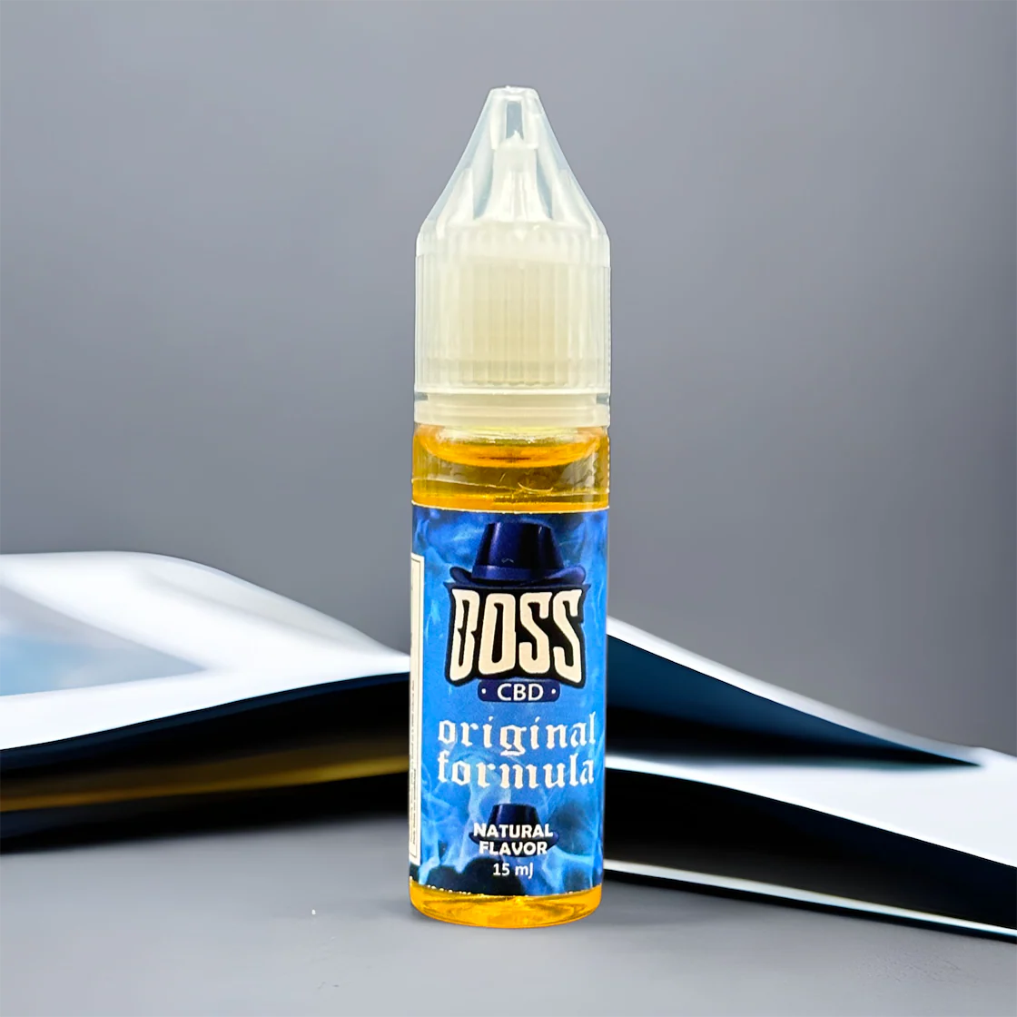Boss CBD Vape Juice - 15 ML - Extra Strength - Natural Flavor - Original Formula - CBD Infused Topical - Made in USA