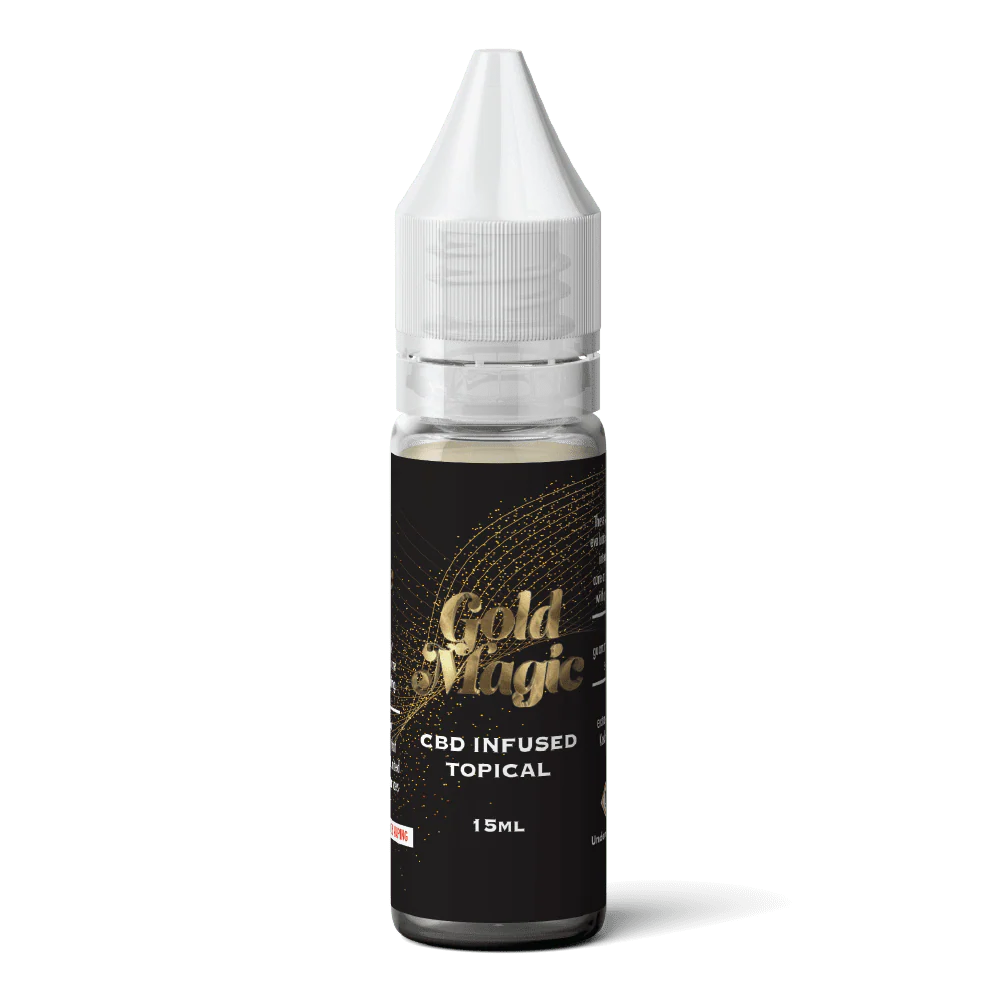 Gold Magic CBD Vape Juice - 15 ML - CBD Infused Topical - Made in USA