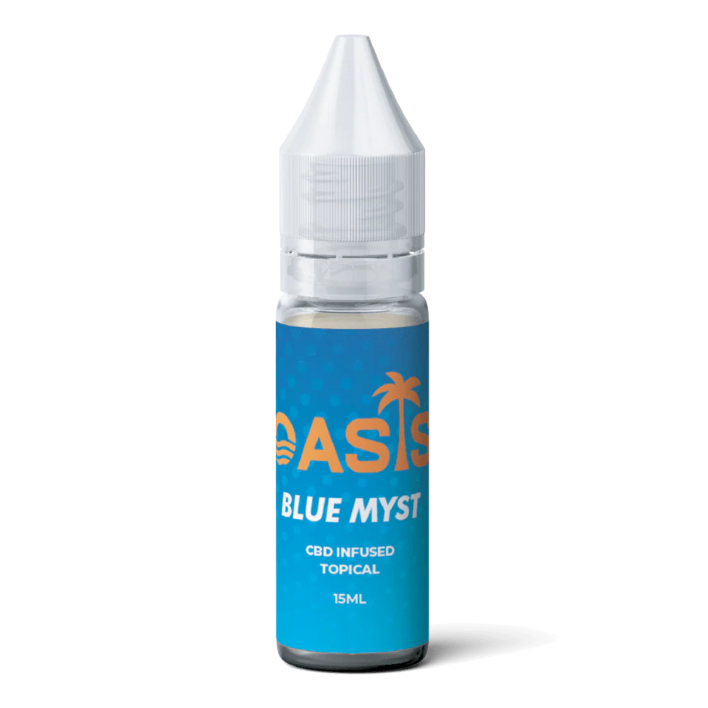 Oasis Blue Myst CBD Vape Juice - 15 ML - CBD Infused Topical - Made in USA
